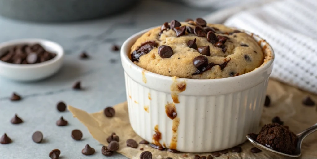 Chocolate chip mug cake