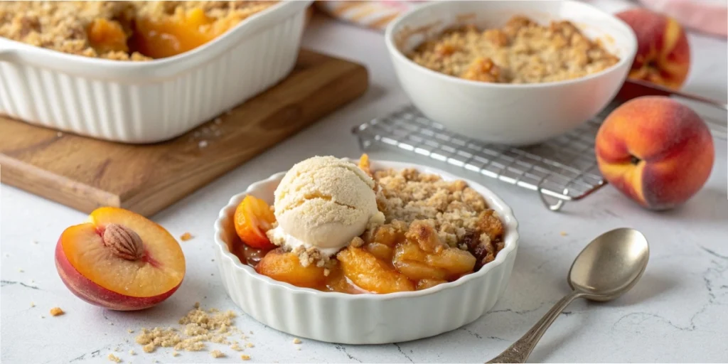 peach crumble recipe