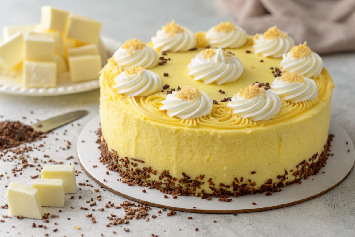 Gluten-Free Yellow Cake with White Chocolate